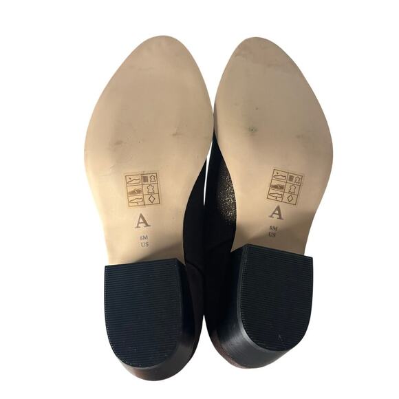 Anthropologie Metallic Chelsea Boots Chocolate Size 8 - Picture 6 of 8